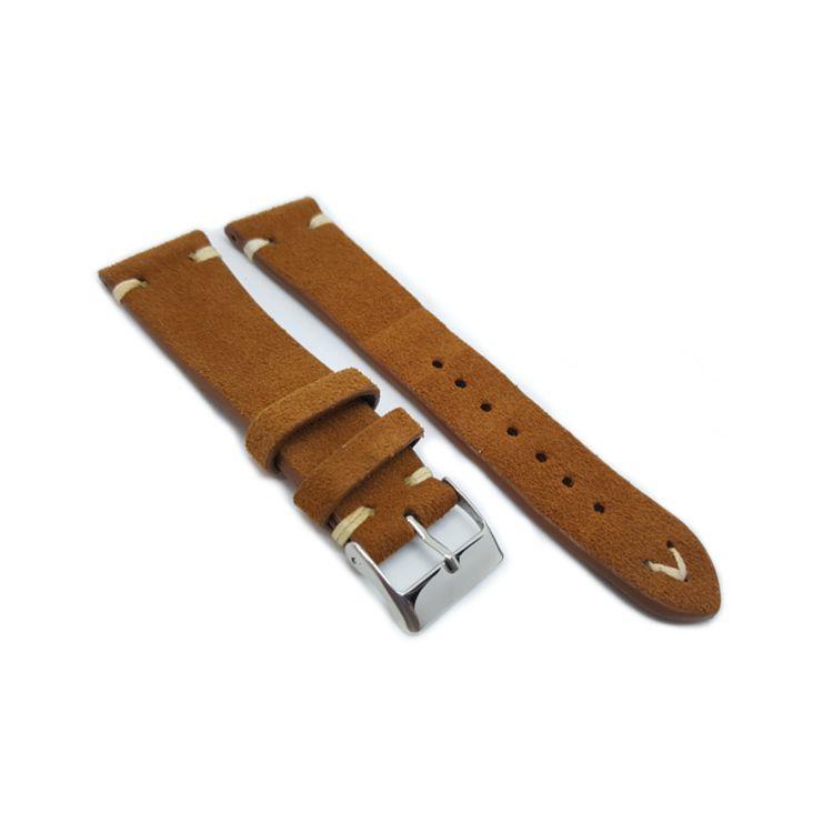 Urban Brown Suede Leather Watch Strap