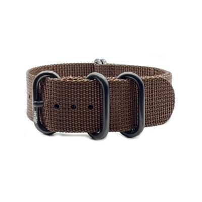 Quality Zulu Zulu strap, easy to fit to your watch, interchange straps within seconds. Material: Ballistic Nylon Hardware: Heavy Duty 304l Stainless Steel coated in Black Brushed PVD (5 Buckles) Etched URBAN logo on main buckle Band Size options available (Lug  width): 20mm/22mm Strap Thickness: 1.5mm approximately Strap Length (not including buckle ):  280mm approximately This Black Zulu Watch strap is popular amongst divers and sports enthusiasts