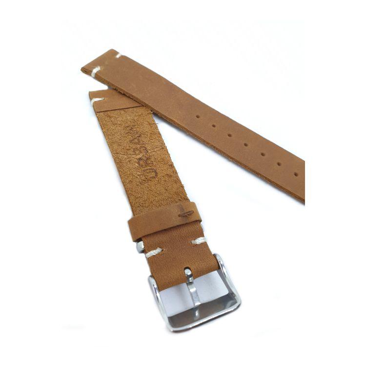 Urban Tan Distressed Leather Vintage Watch Strap