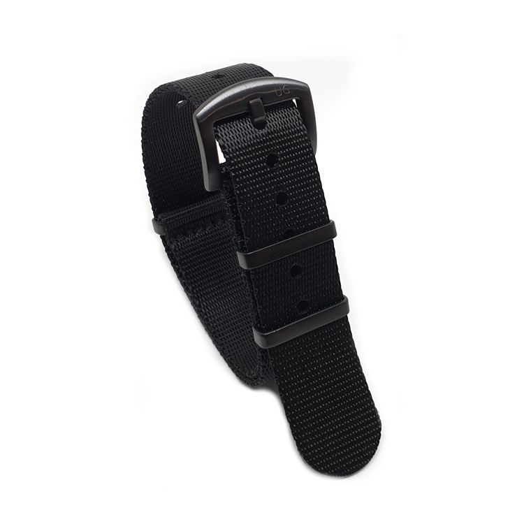Premium Black Series Black Seatbelt NATO Strap