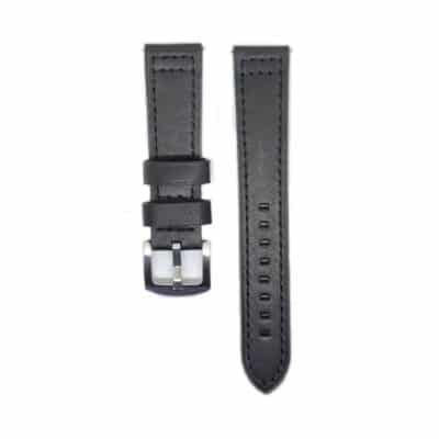 Black Classico Leather Watch Strap