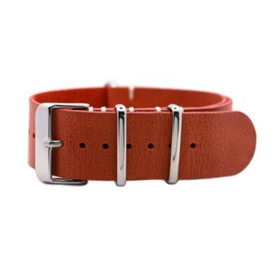 Urban Rusty Red - Vintage Leather NATO Strap
