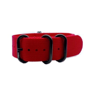Urban Zulu – Red with Brushed Black PVD Buckle